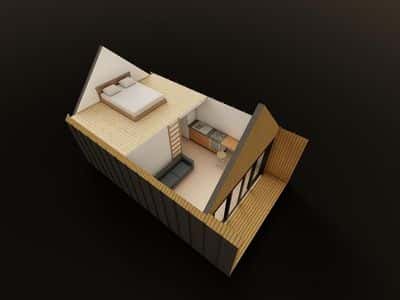 Barn Light Grundriss 3D