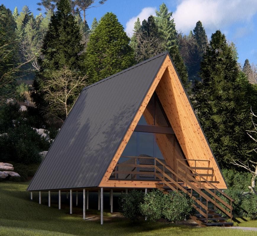 A-frame Außenansicht